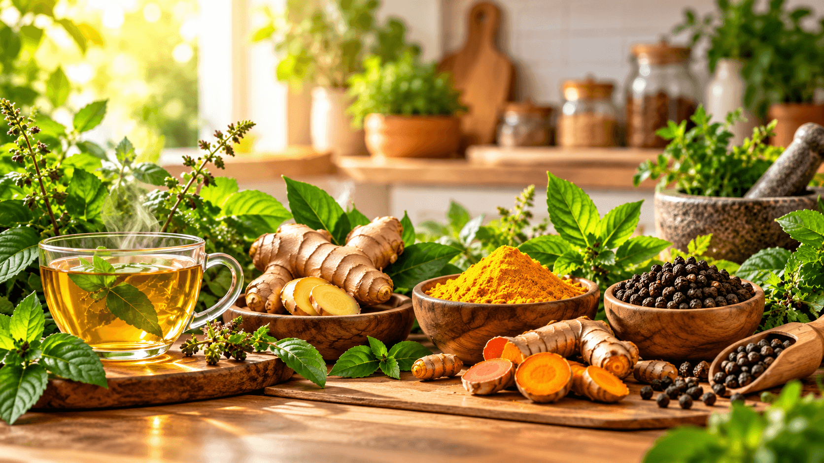 Ancient Roots, Modern Kitchens: 4 Herbal Remedies for Daily Vitality and Immunity